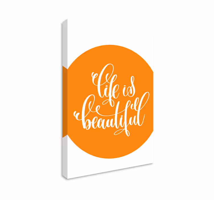 Quote canvas for uplifting life affirmations - TenStickers