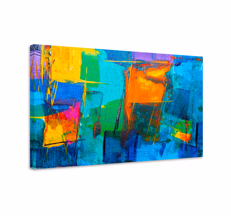 Kids painting splash canvas art prints - TenStickers