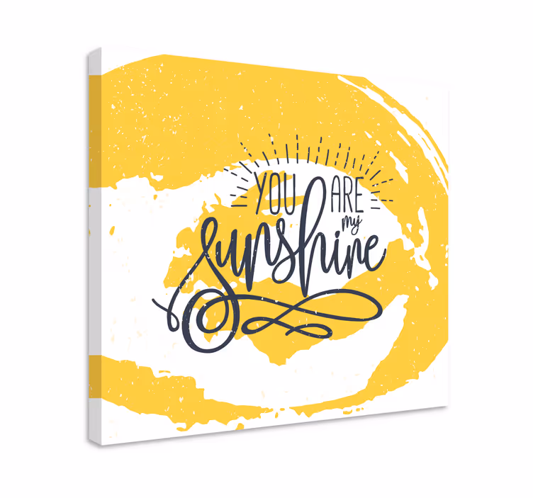 Song my Sunshine Music canvas art - TenStickers