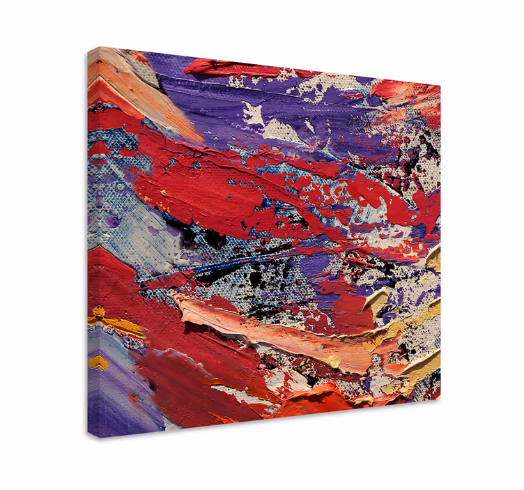 Abstract wall art 1 vibrant color stream - TenStickers