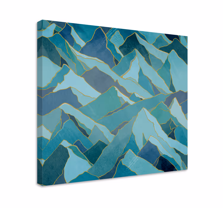 Landscape canvas abstract mountain summits - TenStickers