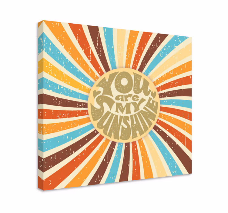 You are my sunshine motivational canvas - TenStickers