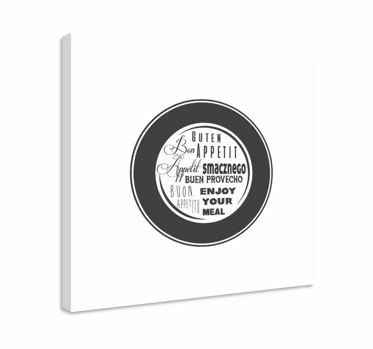 Bon Appetit motivational canvas - TenStickers