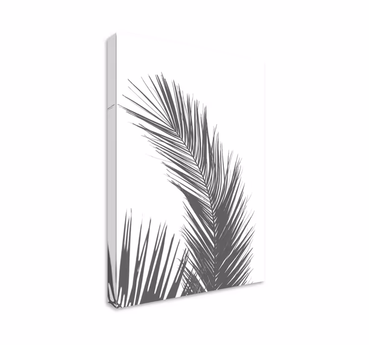 Flowers canvas elegant palm frond art print - TenStickers