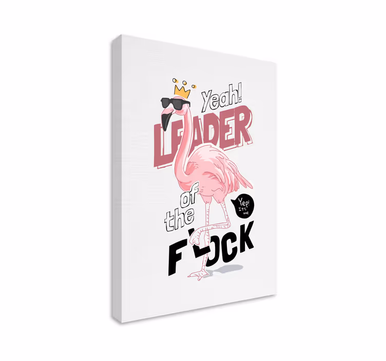 Flamingo Style Leader dog wall art - TenStickers
