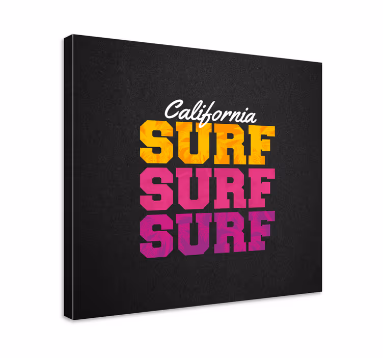Sports canvas art california surf aesthetic - TenStickers