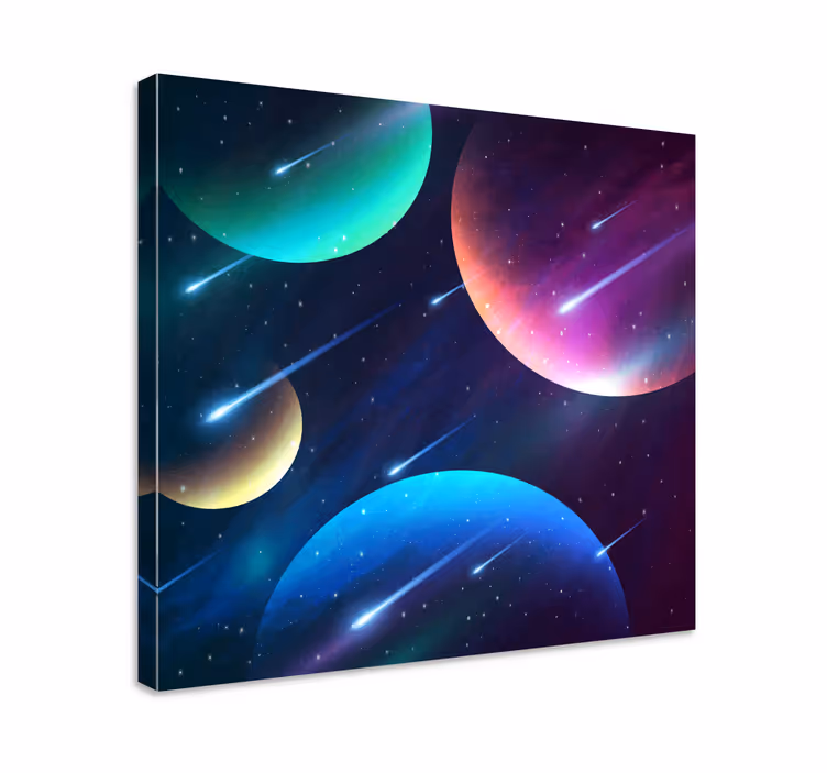 Music canvas art cosmic celestial dance - TenStickers