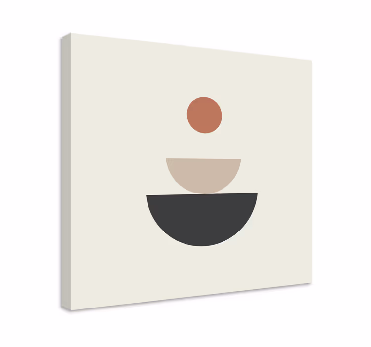 Fountain geometric art geometric canvas - TenStickers