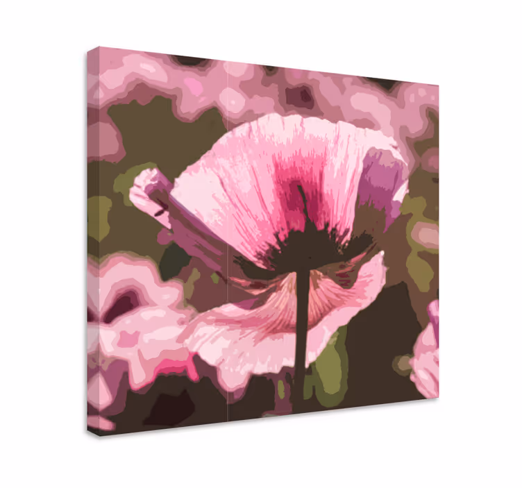 Abstract Blossom flower canvas - TenStickers