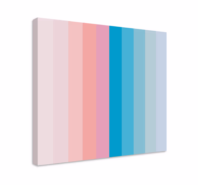 Pastel colors shades block bedroom wall prints - TenStickers