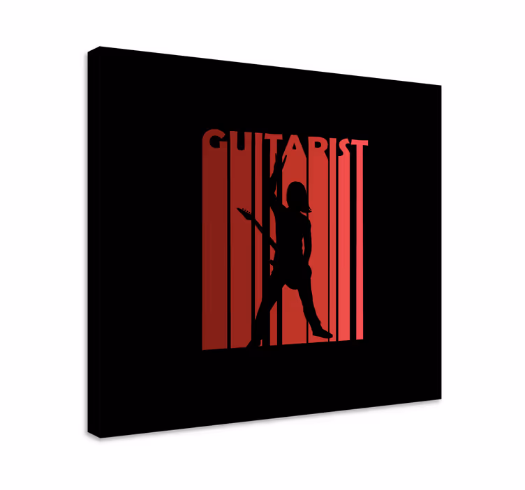 Music canvas art silhouetted performer - TenStickers