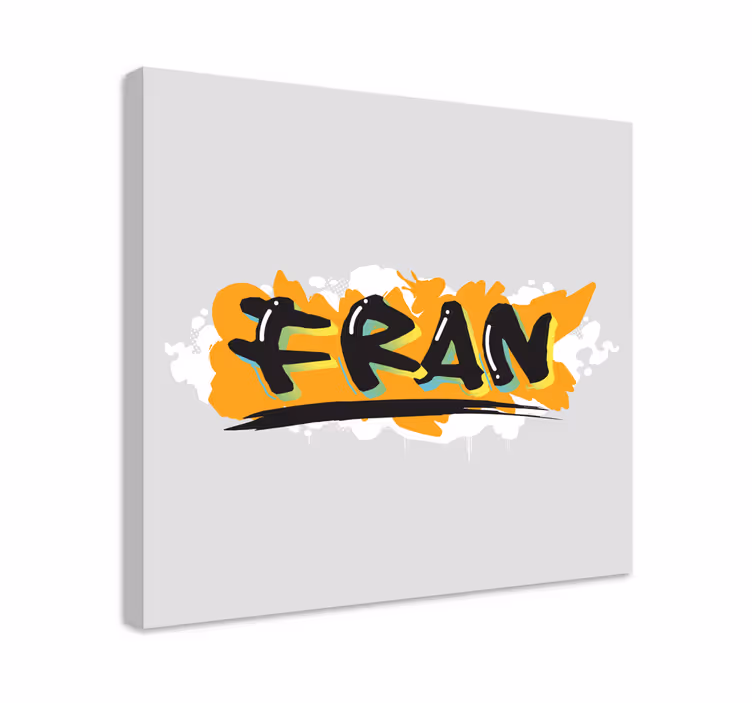 Abc canvas wall art bold typography design - TenStickers