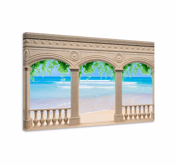 Seaside Archway View landscape canvas - TenStickers
