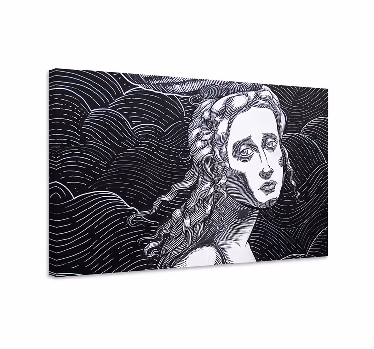 Canvas art of expressive portraits - TenStickers