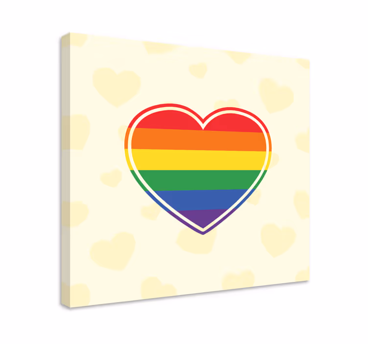 Quote canvas heart symbol of unity - TenStickers