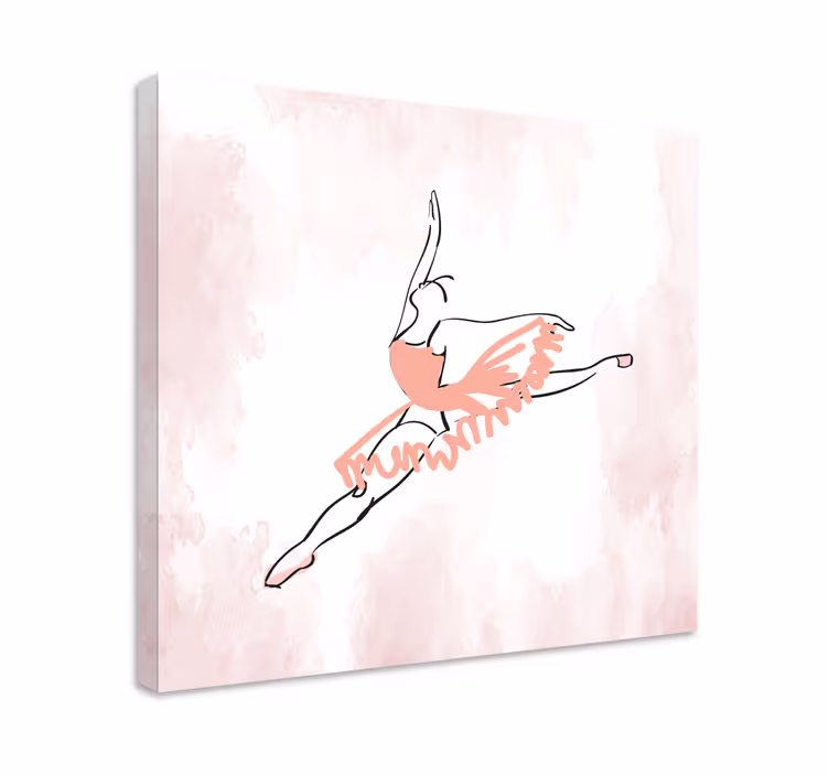 BALLET POSE IN MOTION dancer canvas - TenStickers