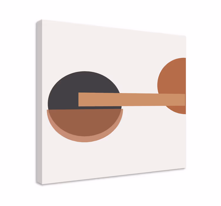 Geometric canvas abstract circular harmony - TenStickers