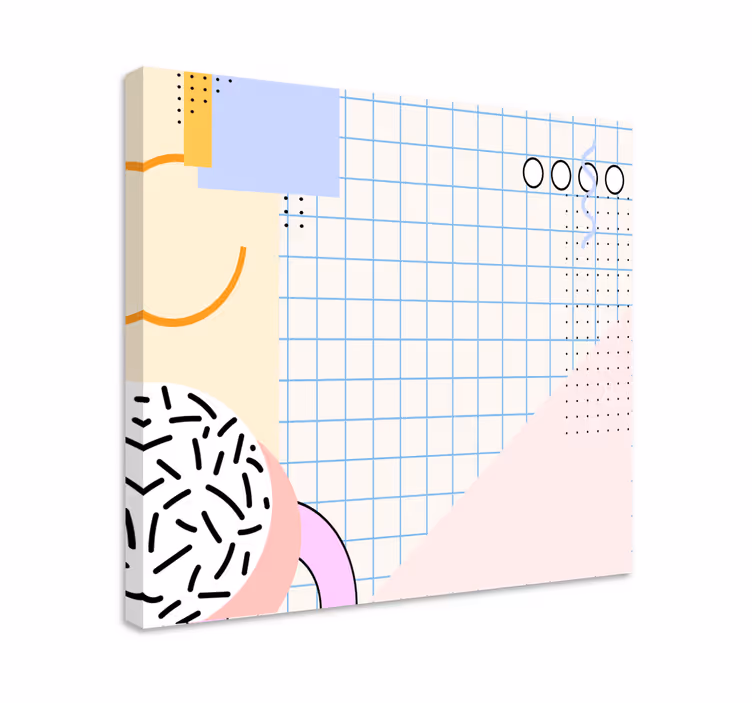 Modern canvas art inspired by forms and designs - TenStickers