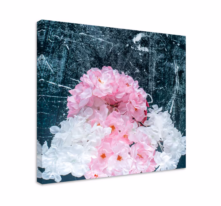 Flowers canvas blush floral design - TenStickers