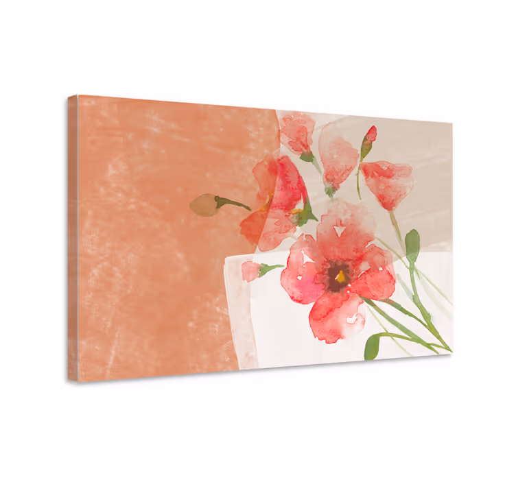 Flowers canvas soft blossom display - TenStickers