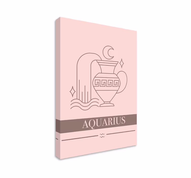 Quote canvas for aquarius zodiac sign - TenStickers