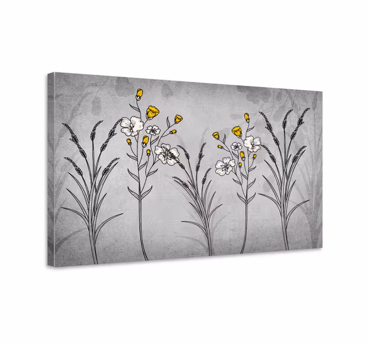 Botanical Floral Design Flowers  canvas - TenStickers