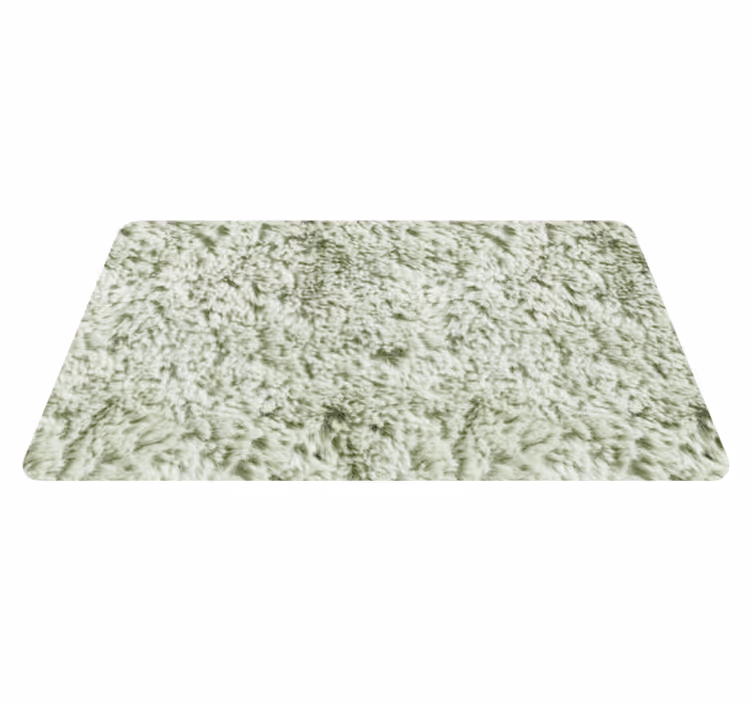 Green fabric imitation bathroom vinyl rug - TenStickers