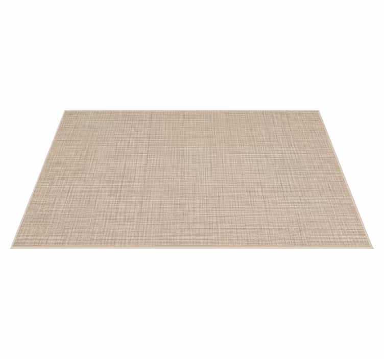 Vinyl rug in beige fabric effect - TenStickers