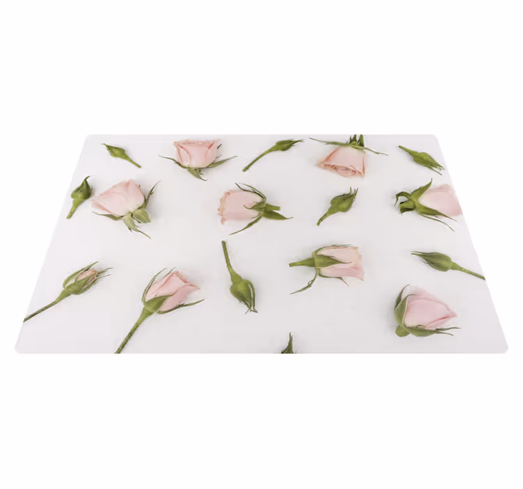 Romantic spring flower vinyl rug - TenStickers