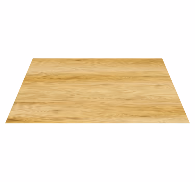 Flower vinyl rug with realistic wood texture background - TenStickers