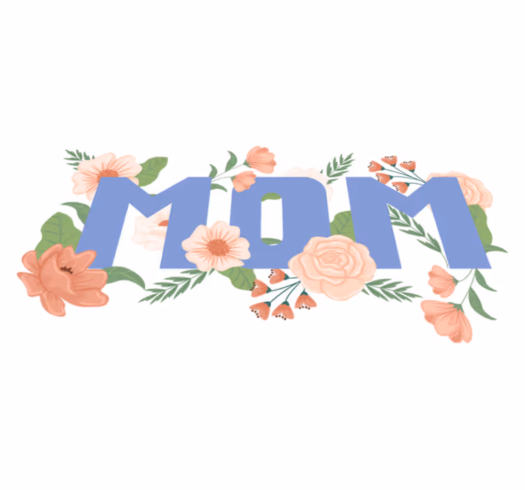 Flower vinyl rug floral mother's day design - TenStickers
