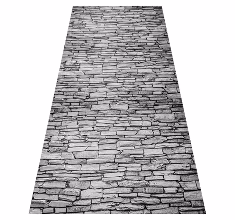 Organised bricks dining room vinyl rug - TenStickers