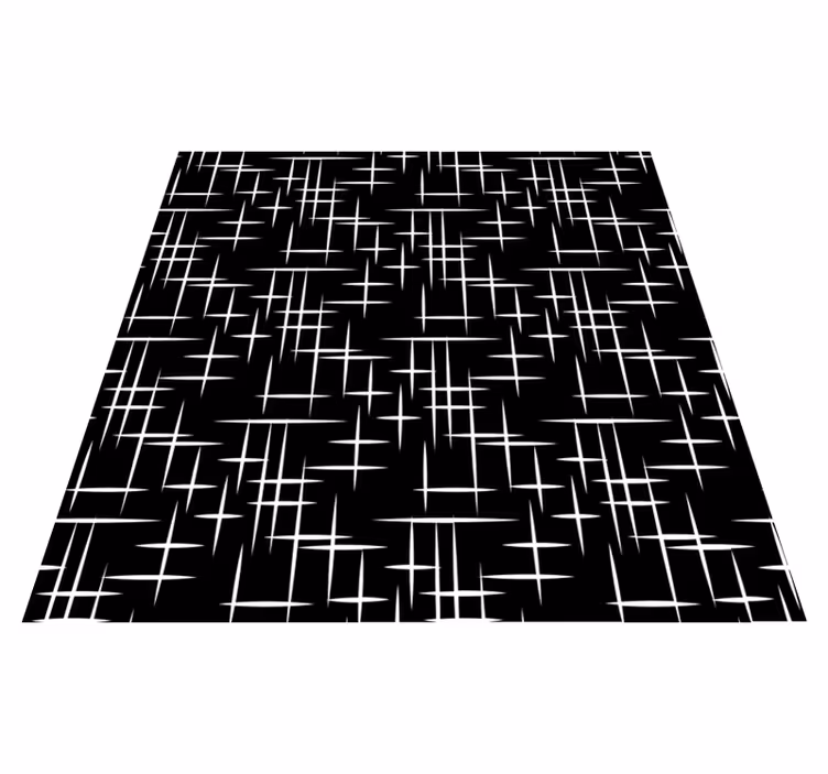 Bathroom vinyl rug with contemporary stripes - TenStickers
