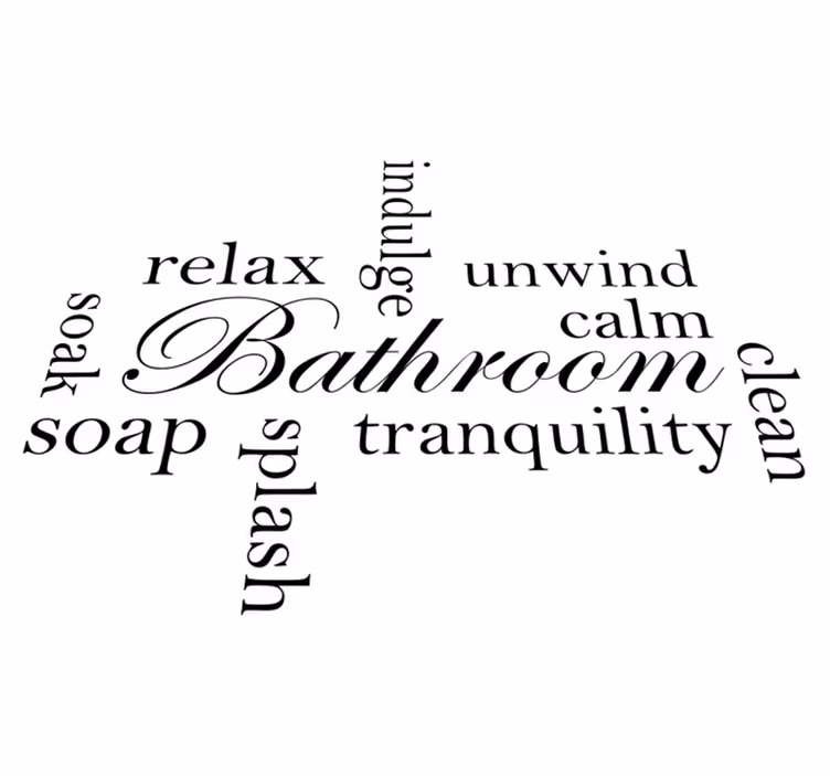 Serene oasis bathroom vinyl rug - TenStickers