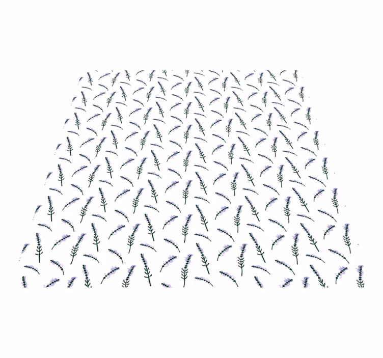 Flower vinyl rug lavender design - TenStickers