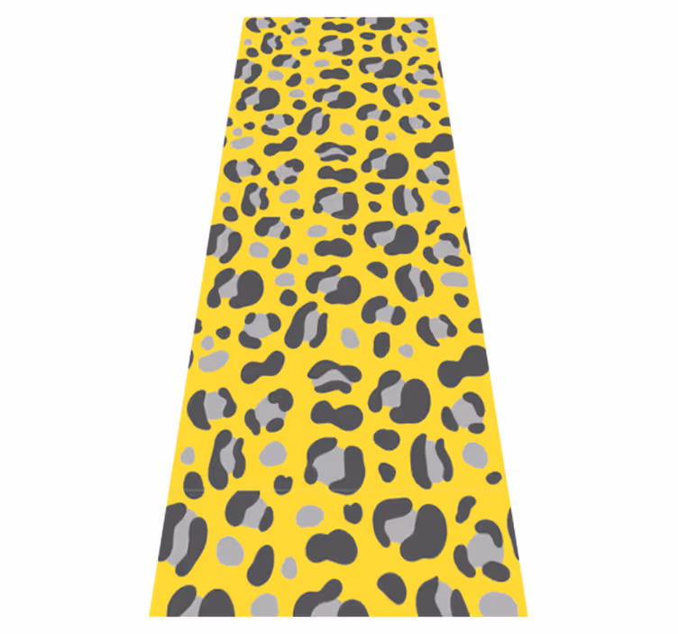 Animal print vinyl rug in pantone leopard print - TenStickers