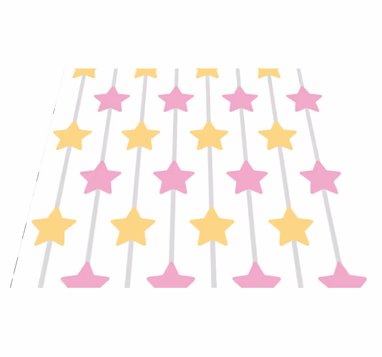 Star vinyl rug of incredible delight - TenStickers