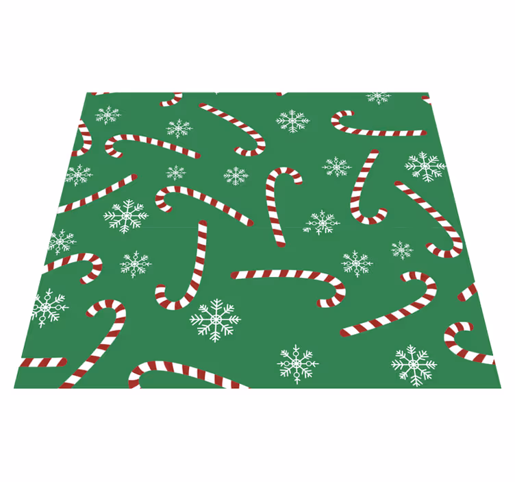 Christmas vinyl rug sweet holiday treat - TenStickers