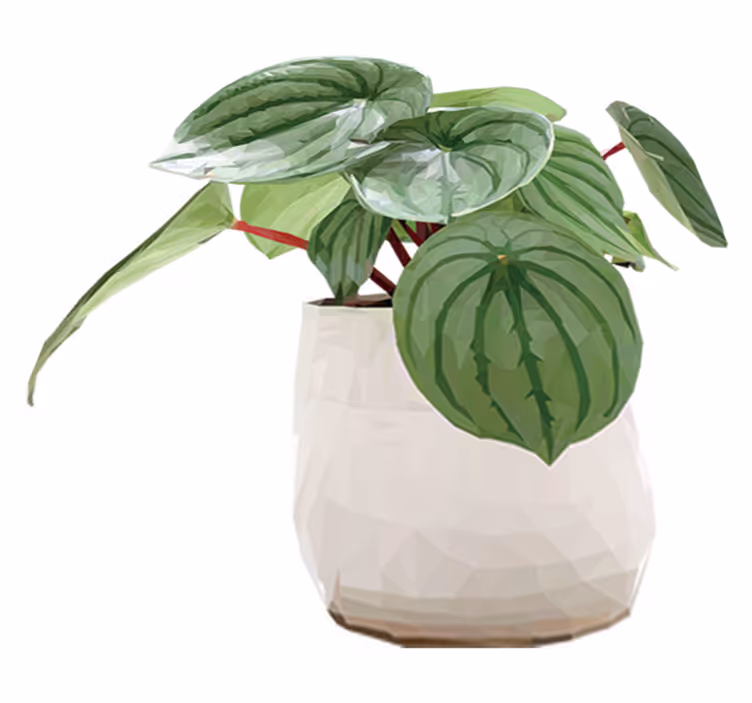 Flower vinyl rug for easy indoor greenery - TenStickers