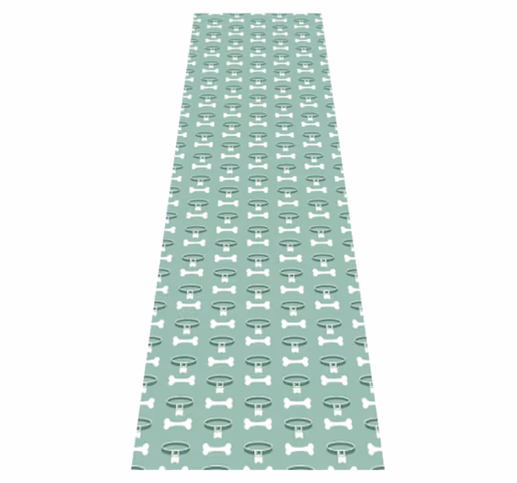 Bedroom vinyl rug with an incredibly vibrant dog design - TenStickers