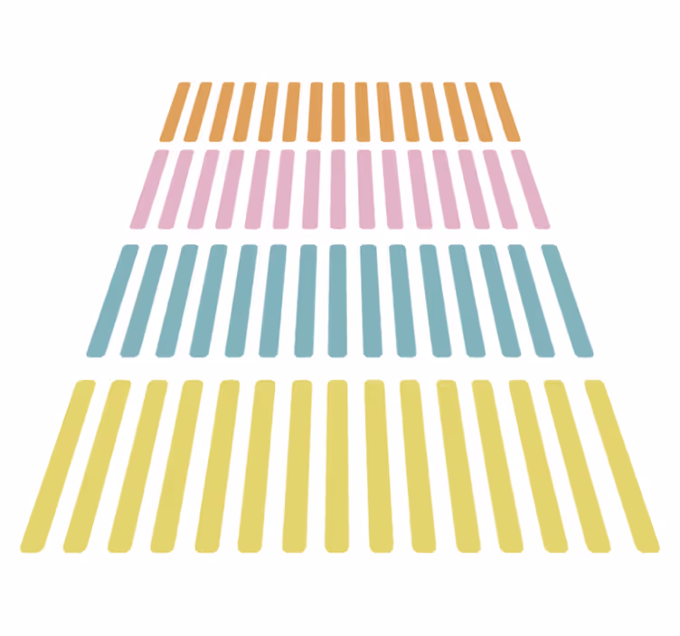 Geometric vinyl rug in confetti color stickers - TenStickers
