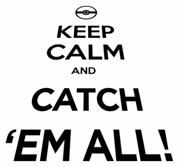 Gaming vinyl rug keep calm pokémon edition - TenStickers