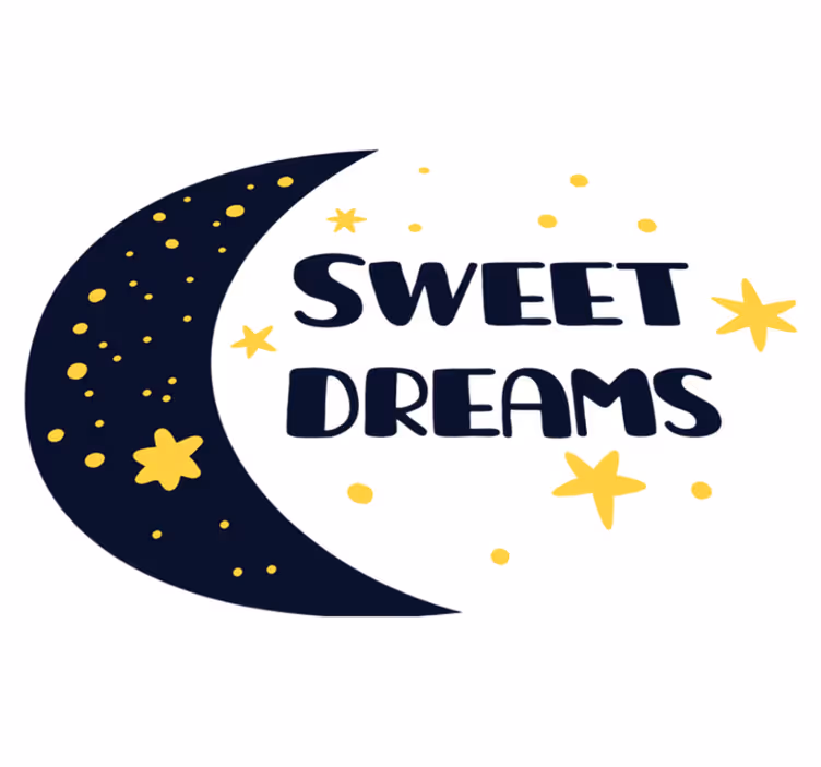 Kids vinyl rug for sweet dreams under the stars - TenStickers