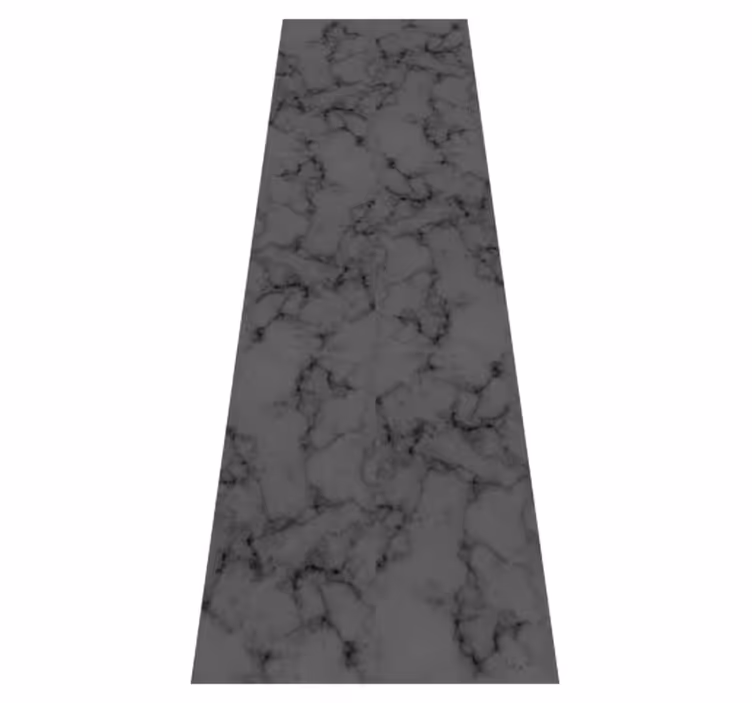 Bathroom vinyl rug with black grungy marble texture - TenStickers
