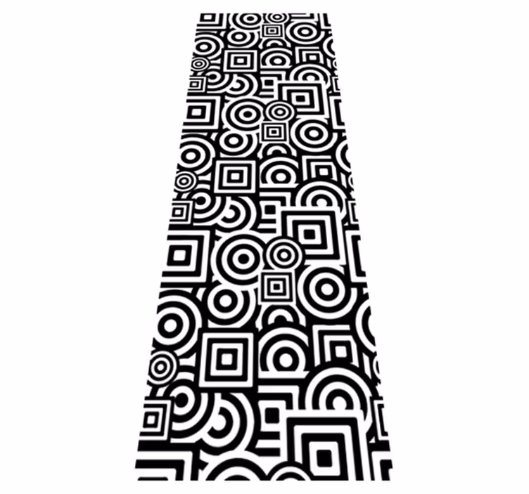 Bathroom vinyl rug concentric shape decor vinyl - TenStickers