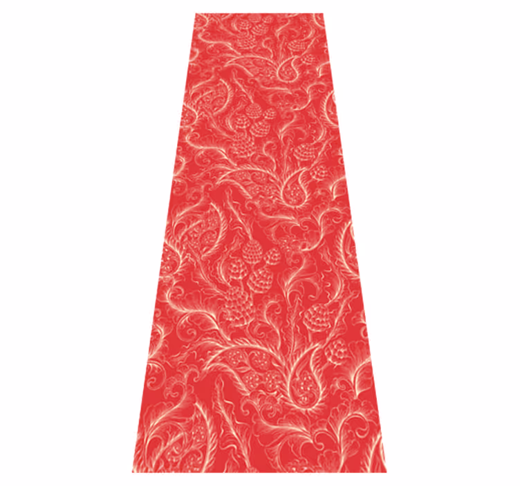 Kitchen vinyl rug paisley illustration fridge - TenStickers