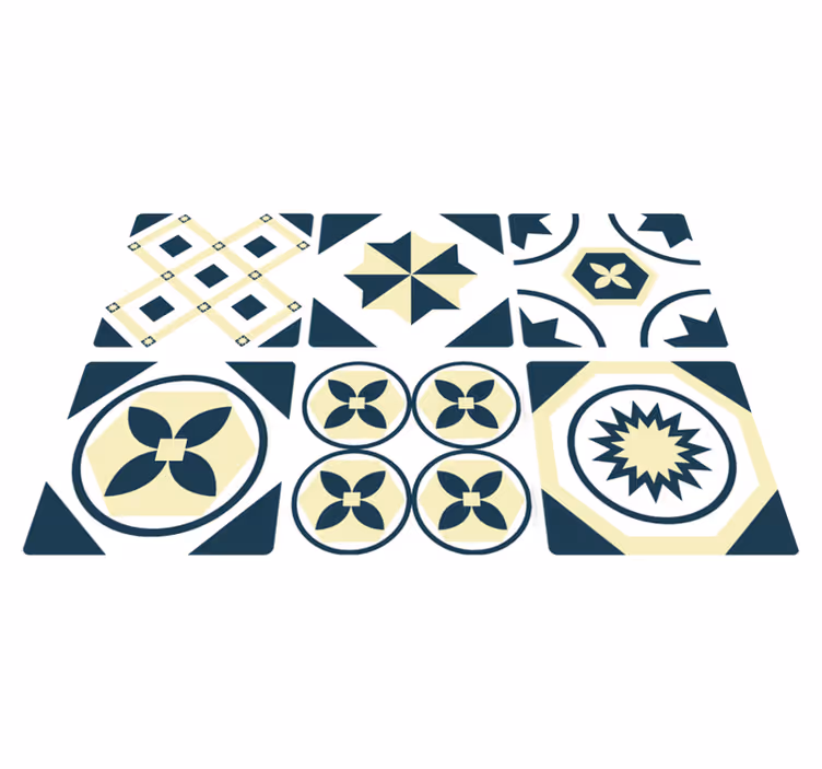 Kitchen vinyl rug alionsa tiles design - TenStickers