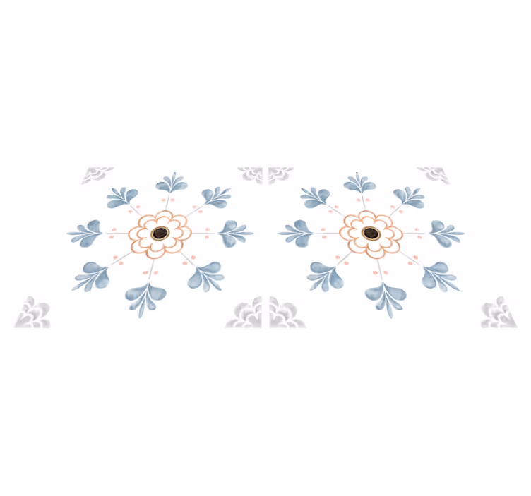 Kitchen vinyl rug in antique grey cement design - TenStickers