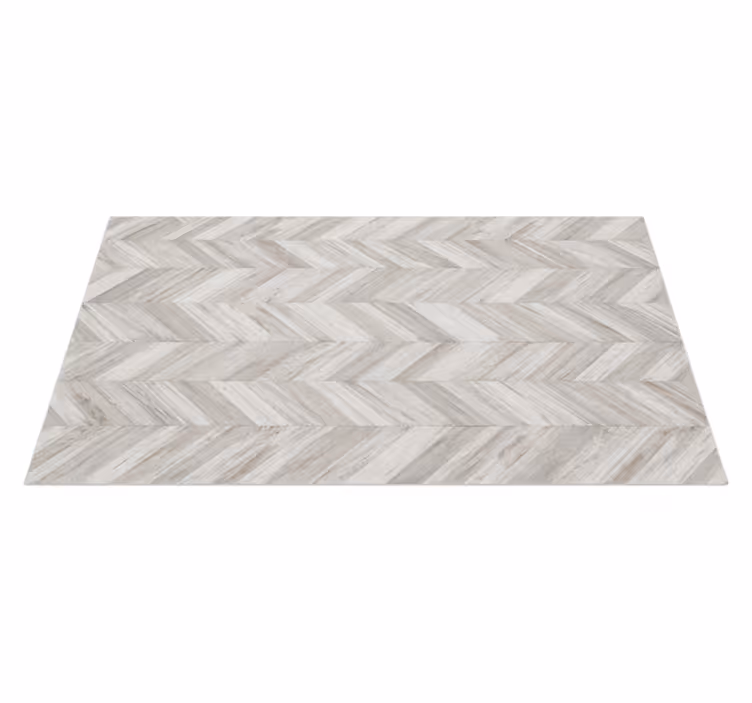 Rustic v-plank kitchen vinyl rug - TenStickers