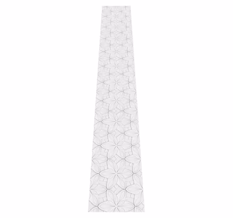 Kitchen vinyl rug in minimalist hexagon design - TenStickers